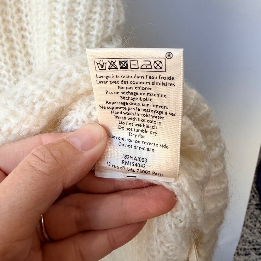 Sézane Dwee Jumper – Size M (White) - Picture 9 of 9